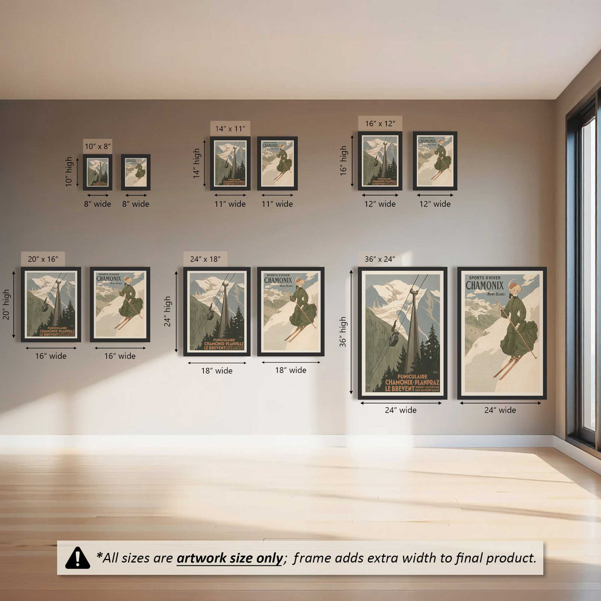 Chamonix Alpine Journey Set of 2 Prints