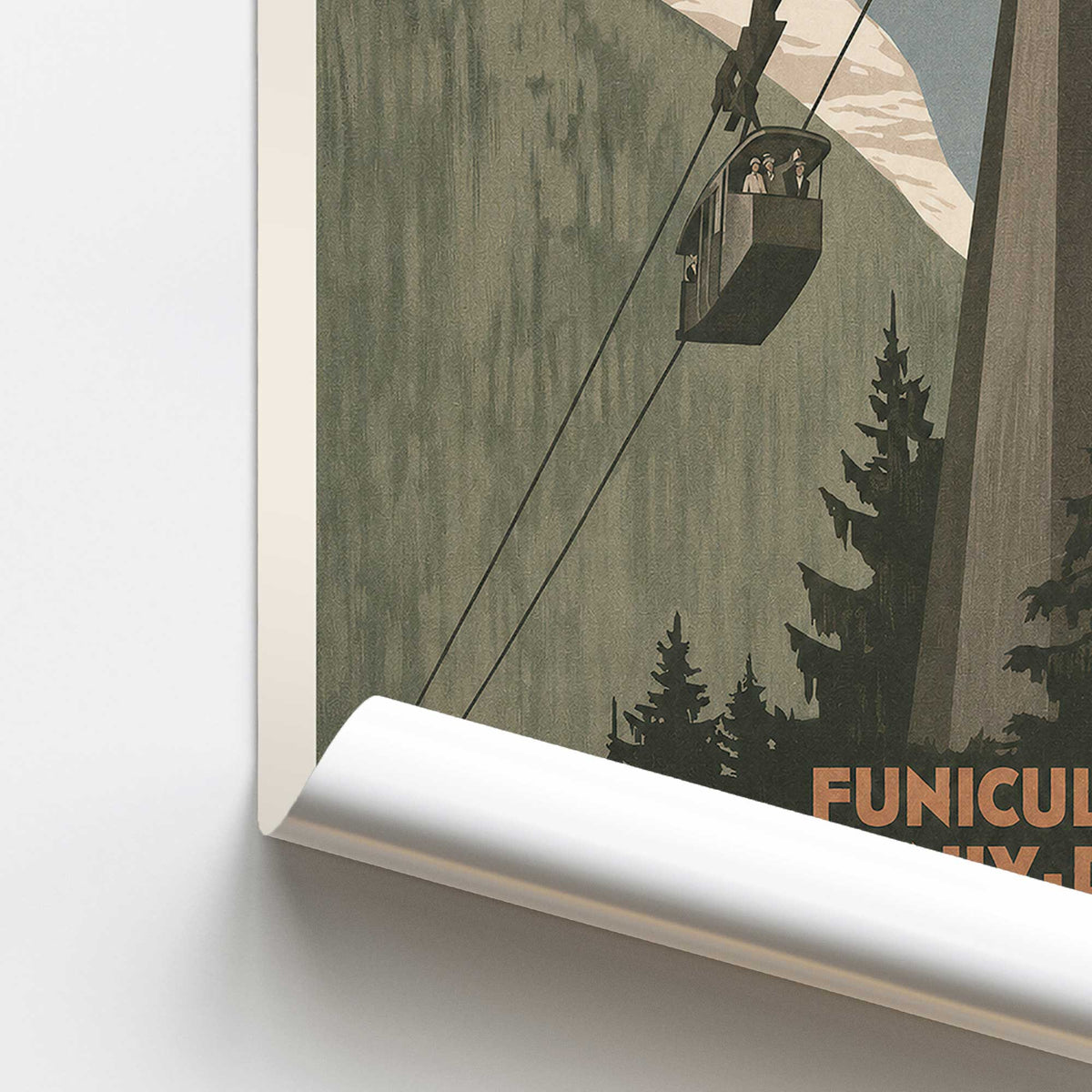 [color:Rolled Print], Picture of close up of art