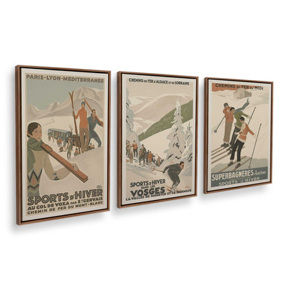 [Color:Walnut], Picture of art in a Walnut frame at an angle