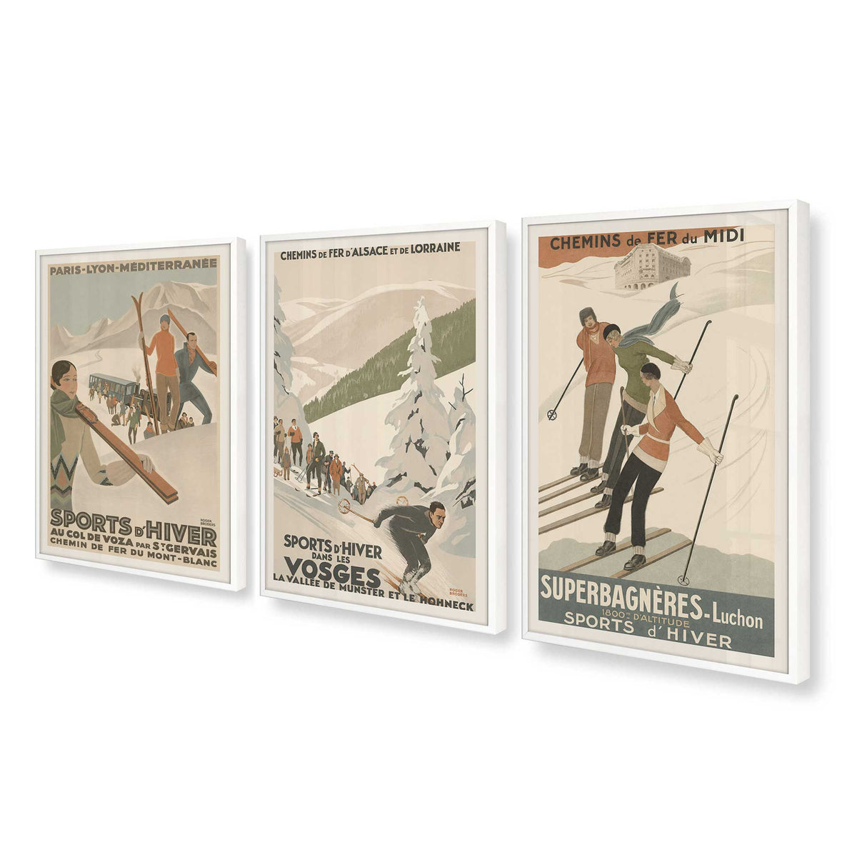 [Color:Opaque White], Picture of art in an Opaque White frame at an angle