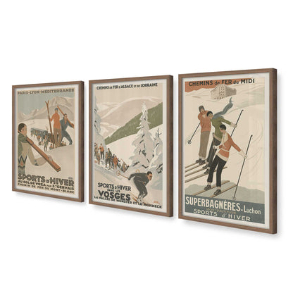 [Color:Walnut], Picture of art in a Walnut frame at an angle