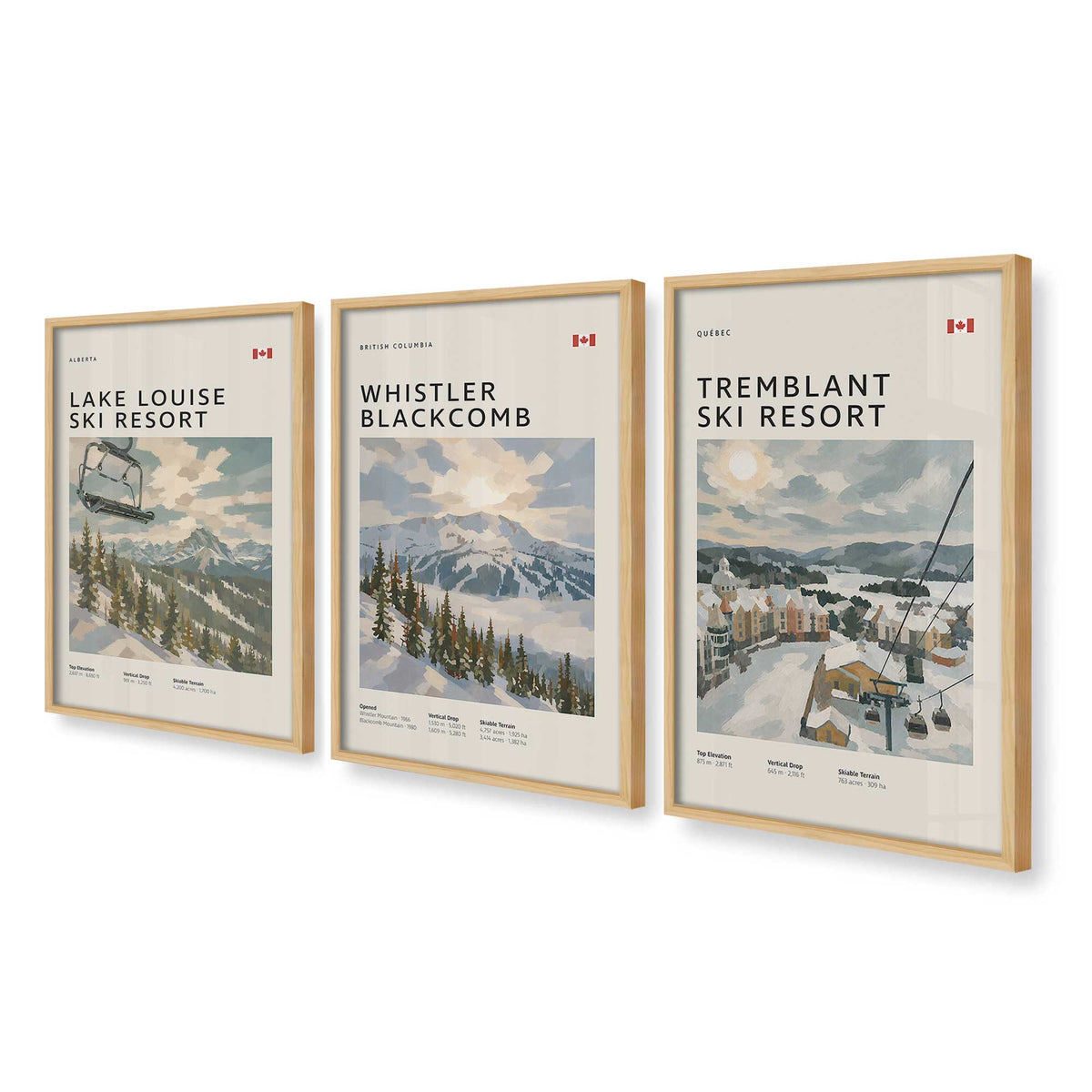 [Color:American Maple], Picture of art in an American Maple frame at an angle