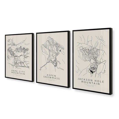 [Color:Satin Black], Picture of art in a Satin Black frame at an angle