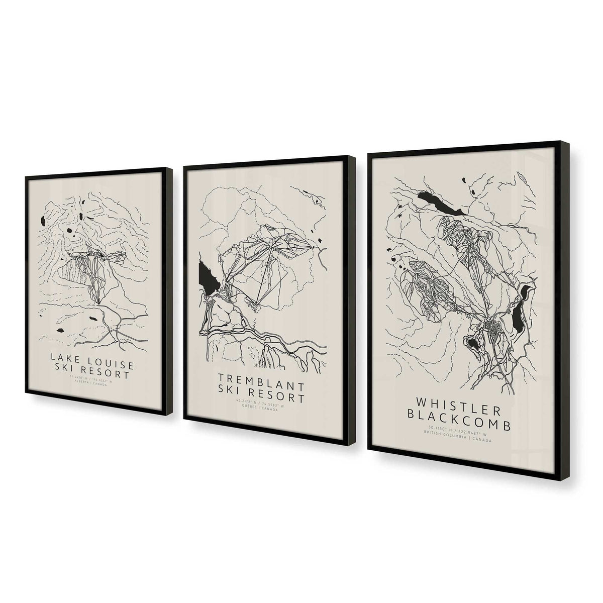 [Color:Satin Black], Picture of art in a Satin Black frame at an angle