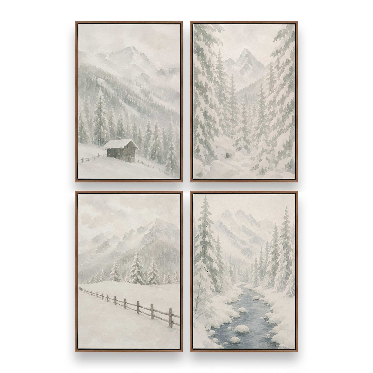 [Color:Walnut], Picture of art in a Walnut frame