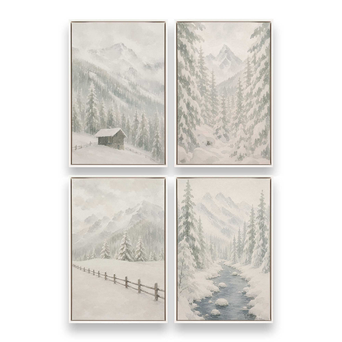 [Color:Opaque White], Picture of art in a White frame
