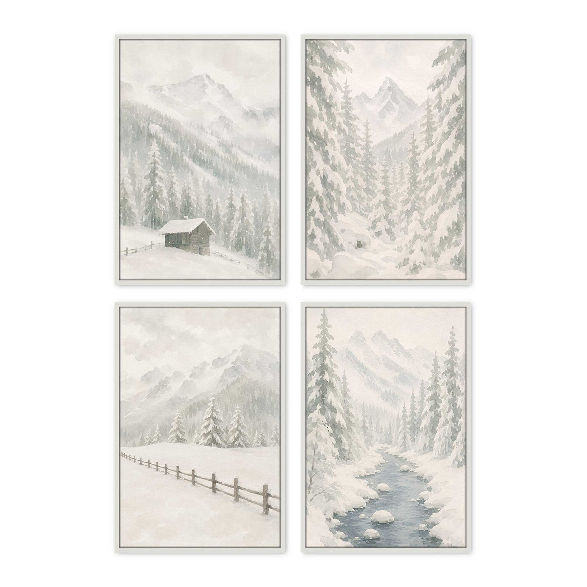 [Color:Opaque White], Picture of art in an Opaque White frame