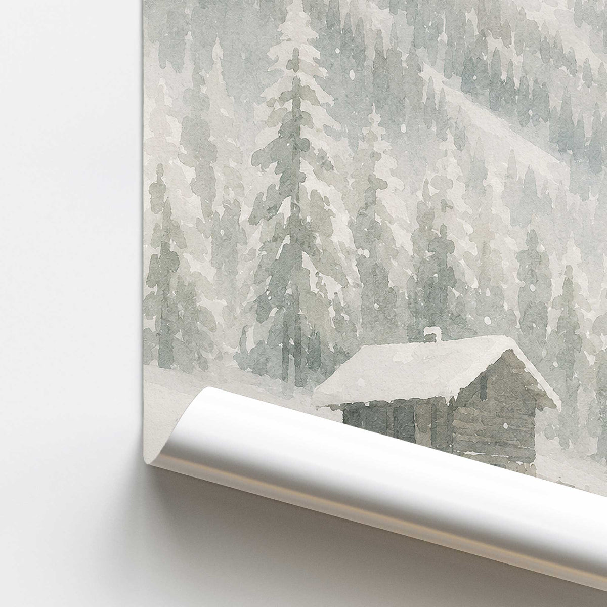 [color:Rolled Print], Picture of close up of art