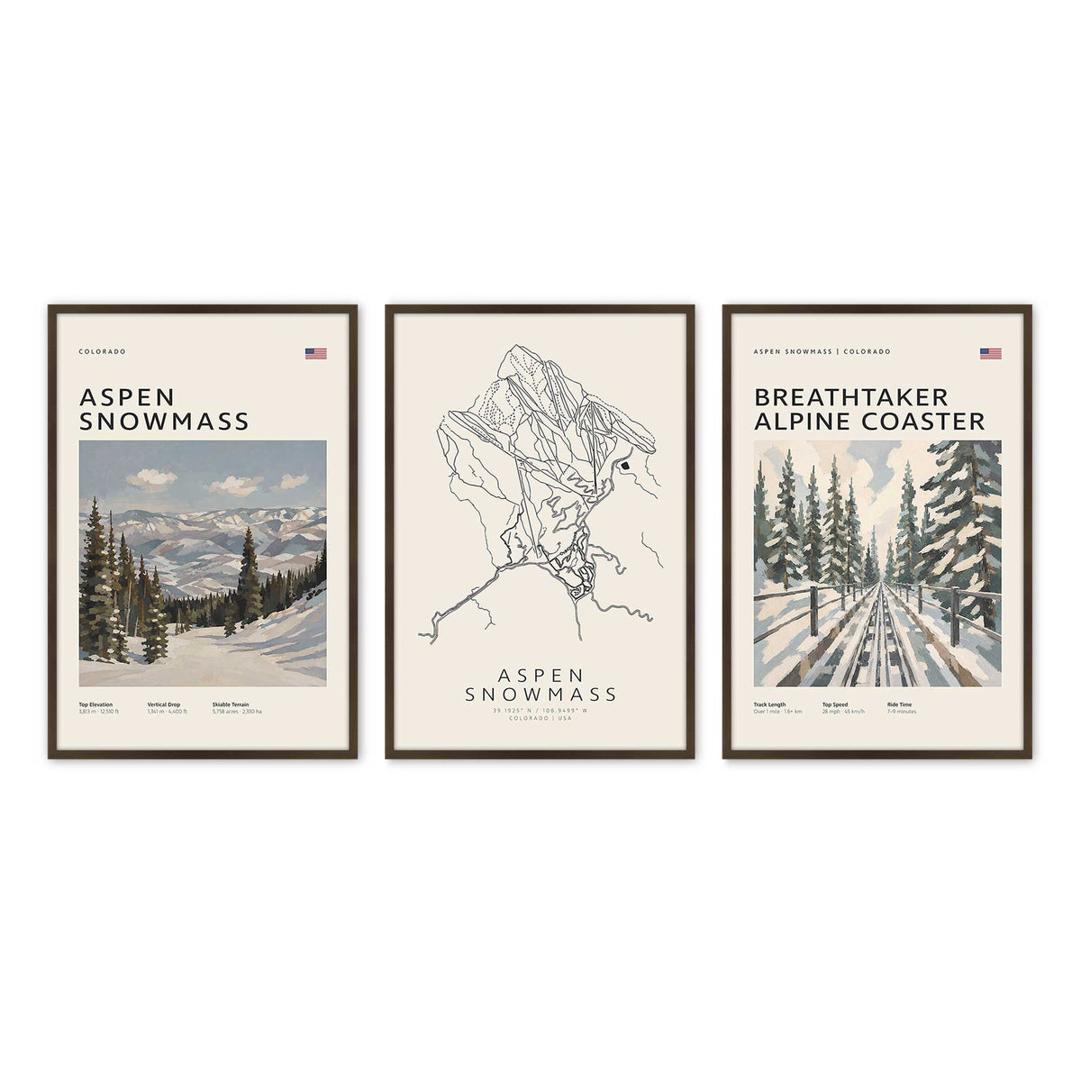 [Color:Belvinder Brown], Picture of art in a Belvinder Brown frame