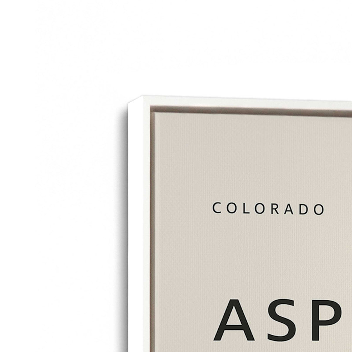 [Color:Opaque White], Picture of art in a White frame at an angle