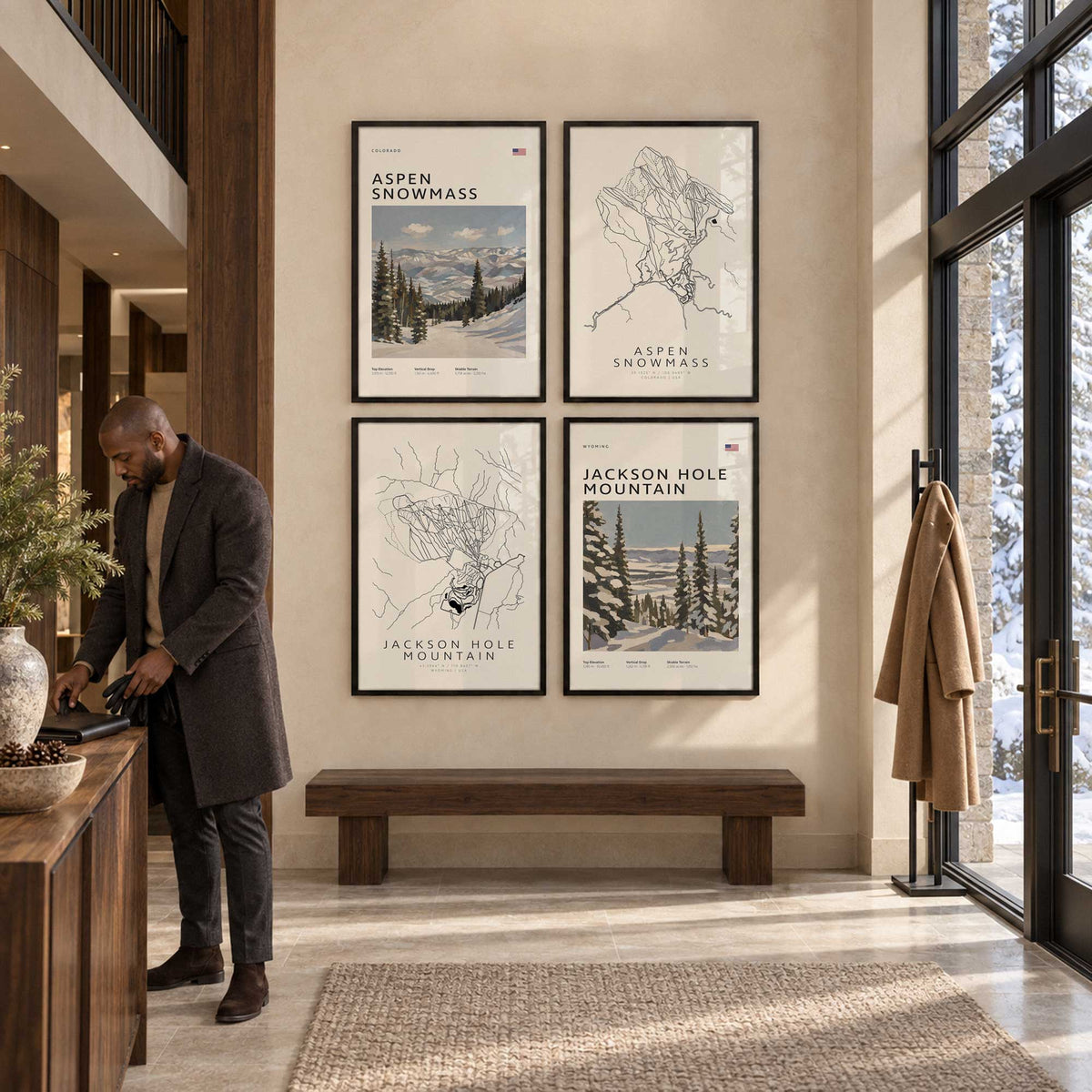[Color:Walnut], Picture of art in a Walnut frame