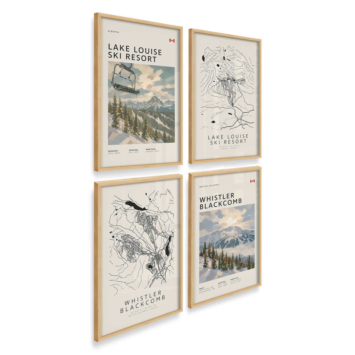 [Color:American Maple], Picture of art in an American Maple frame at an angle
