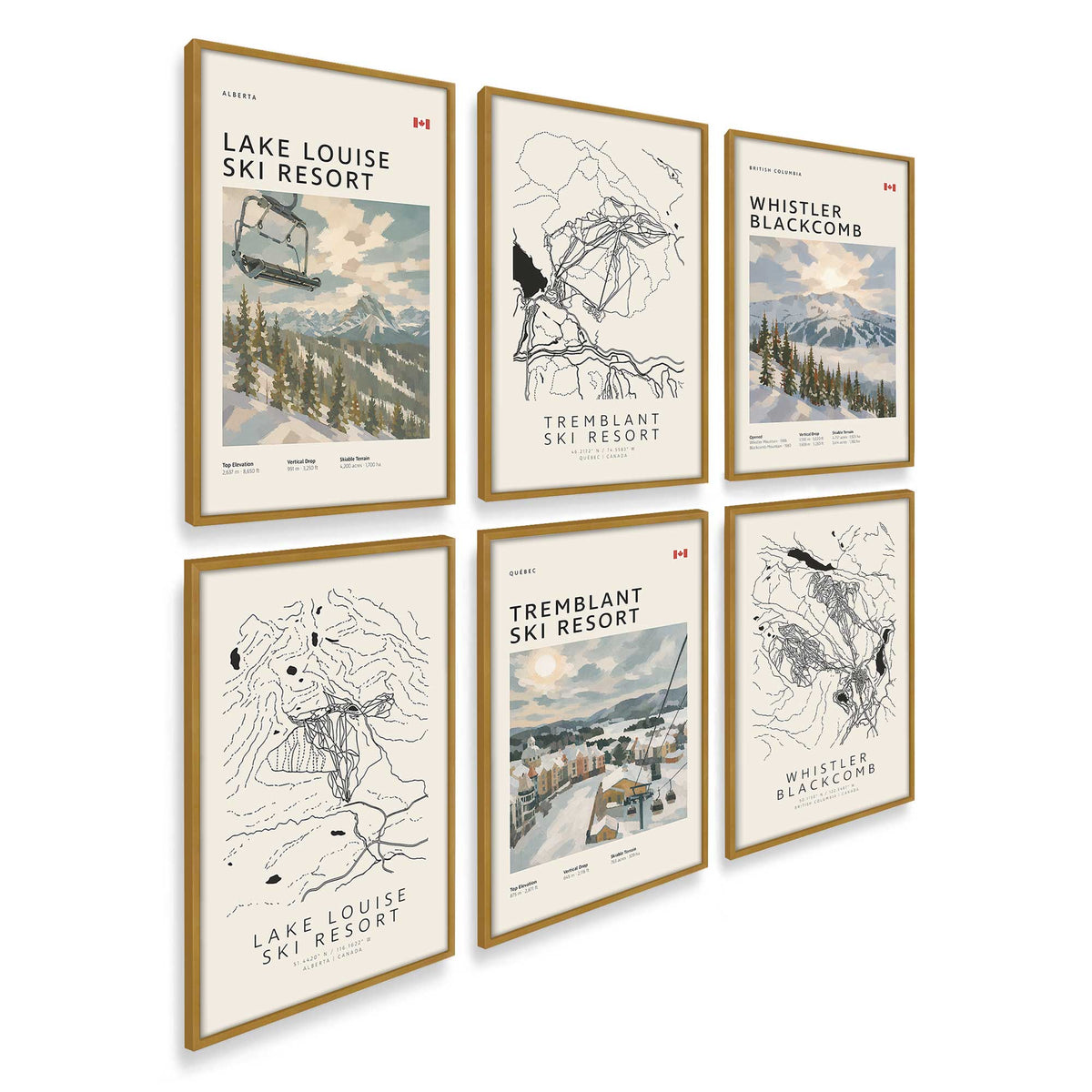 [Color:Polished Gold], Picture of art in a Polished Gold frame of the corner