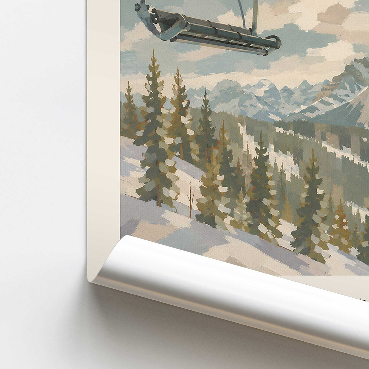 [color:Rolled Print], Picture of close up of art