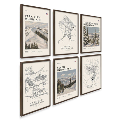 [Color:Walnut], Picture of art in a Walnut frame at an angle
