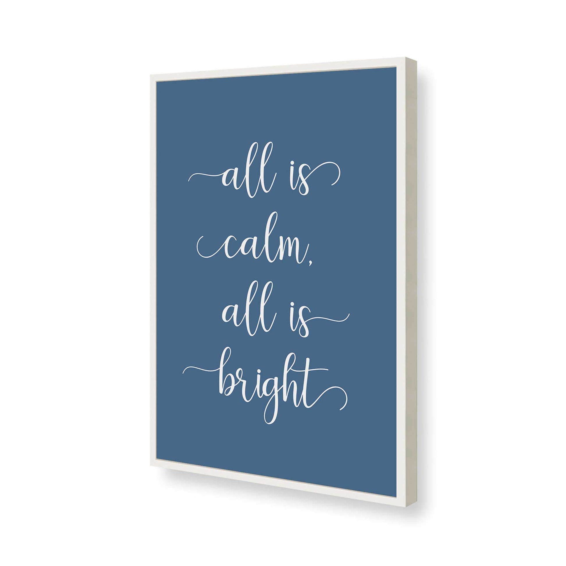 [Color:Opaque White], Picture of art in a Opaque White frame of the corner