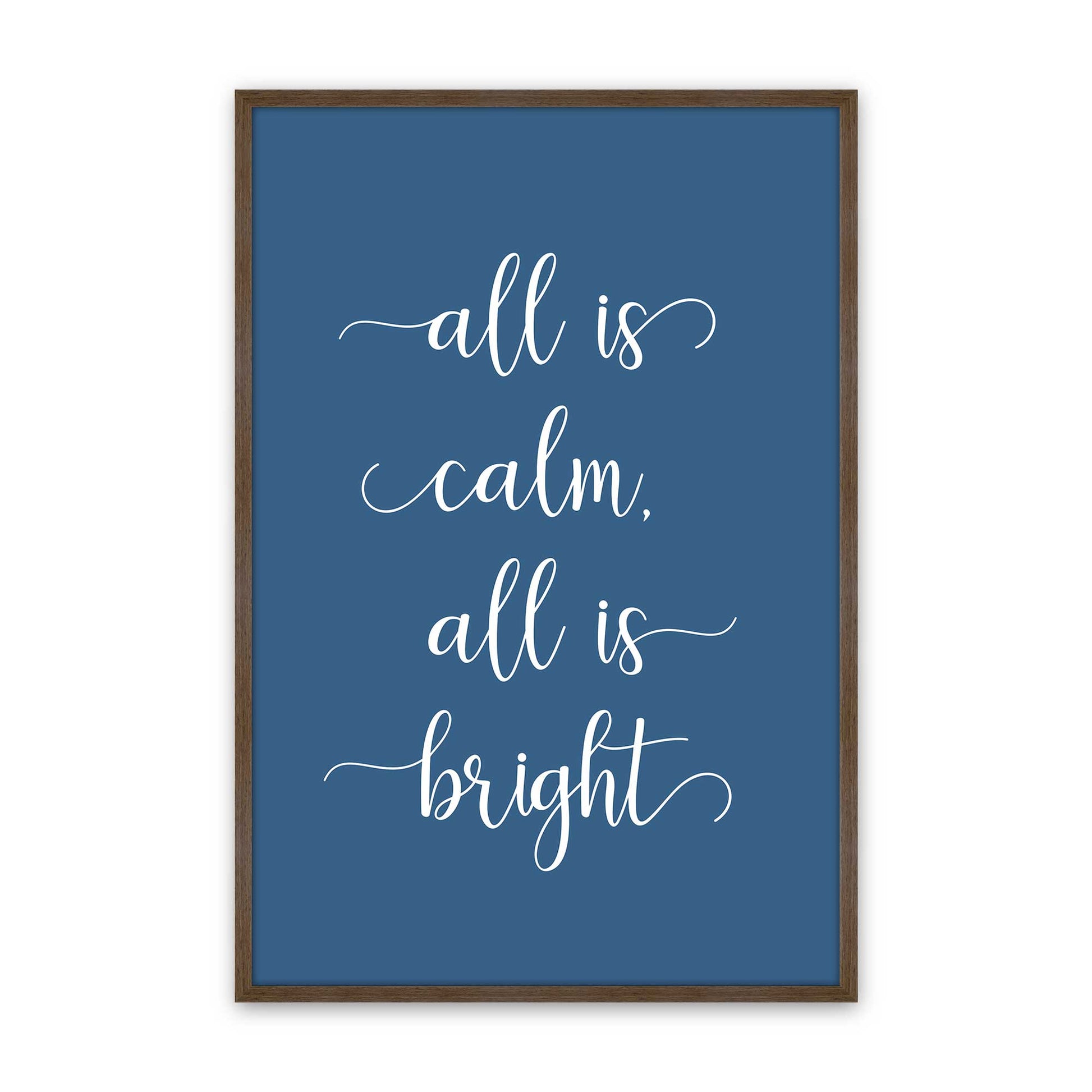 [Color:Walnut], Picture of art in a Walnut frame