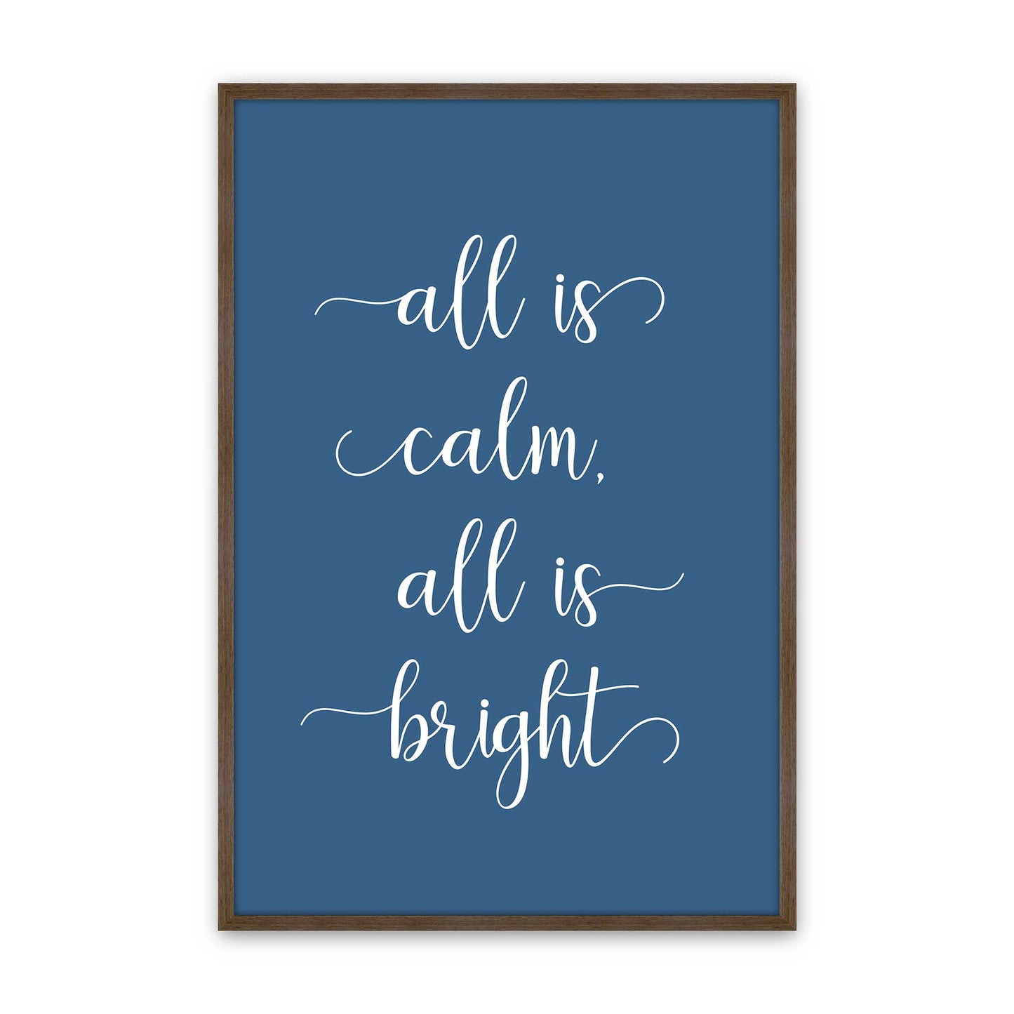 [Color:Walnut], Picture of art in a Walnut frame