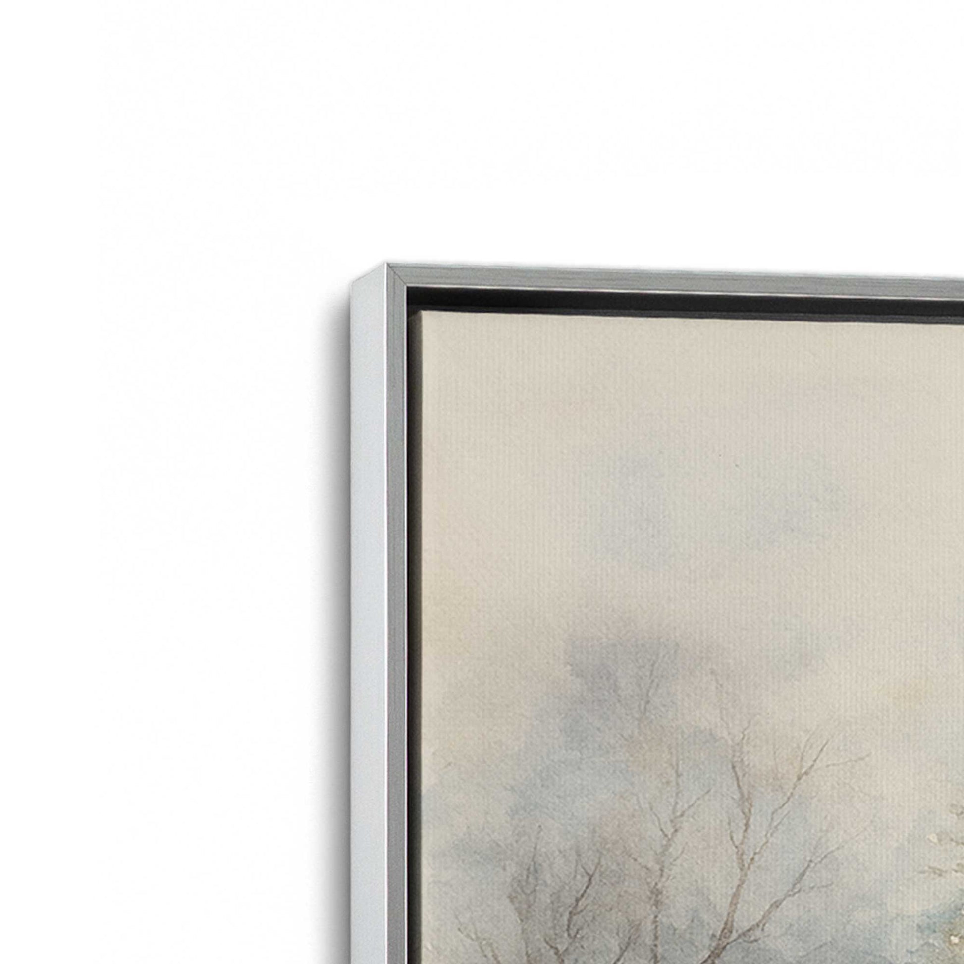 [Color:Polished Chrome], Picture of art in a Polished Chrome frame at an angle