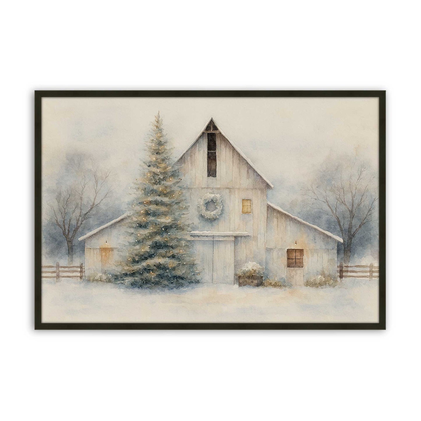 [Color:Satin Black], Picture of art in a Satin Black frame