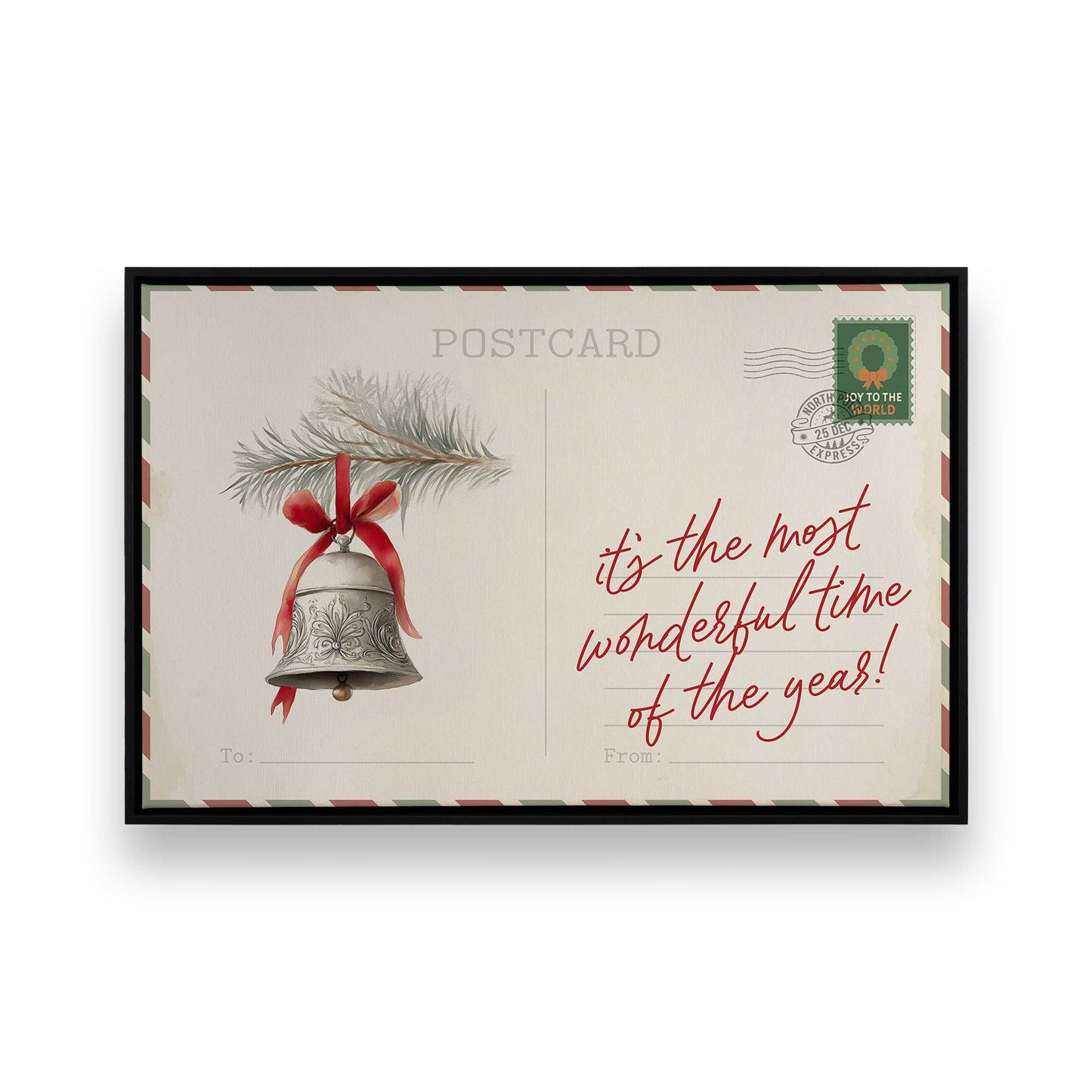 North Pole Notes, Set of 4 Prints on Canvas