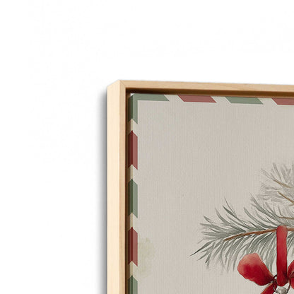 [Color:American Maple], Picture of art in a American Maple frame at an angle