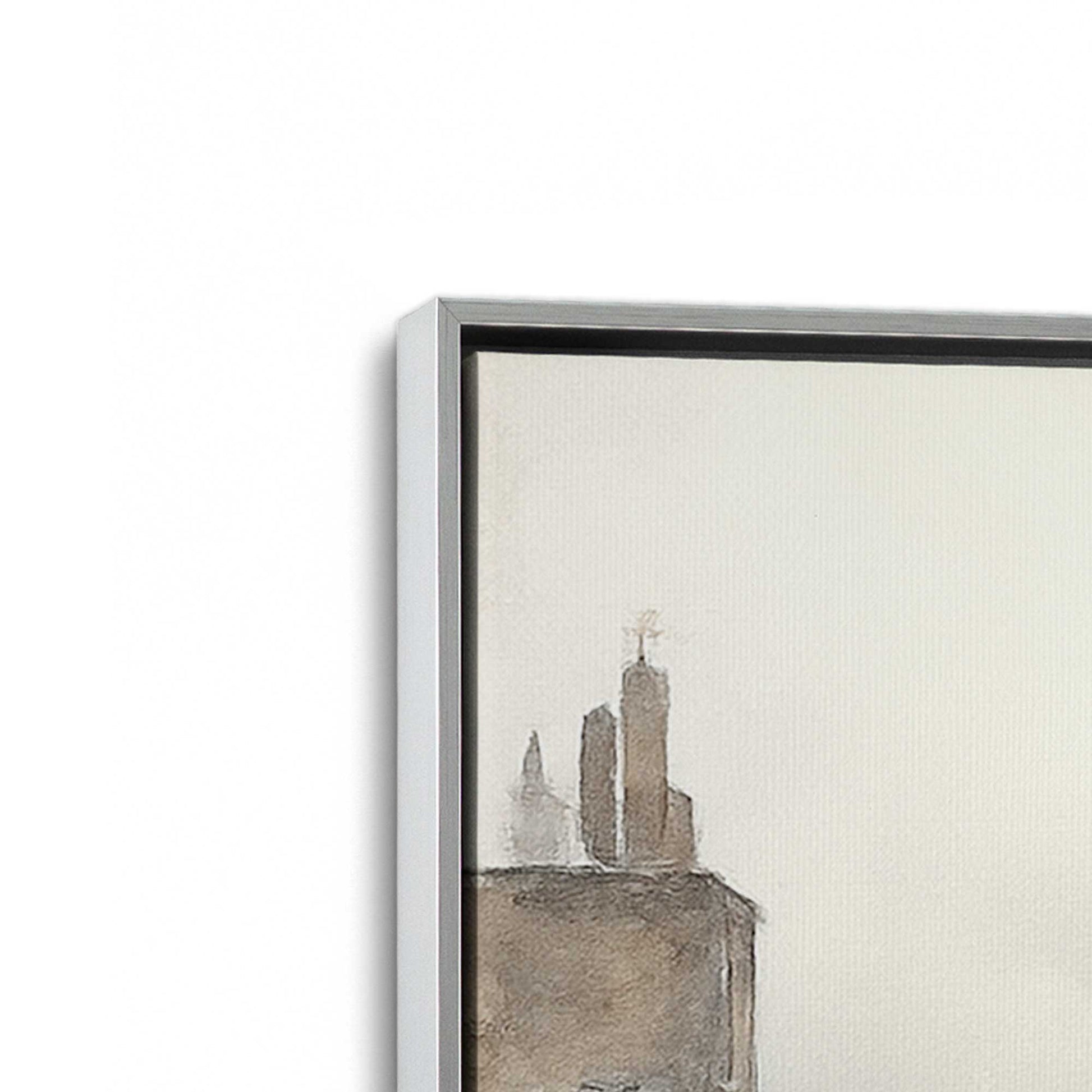 [Color:Polished Chrome], Picture of art in a Polished Chrome frame at an angle