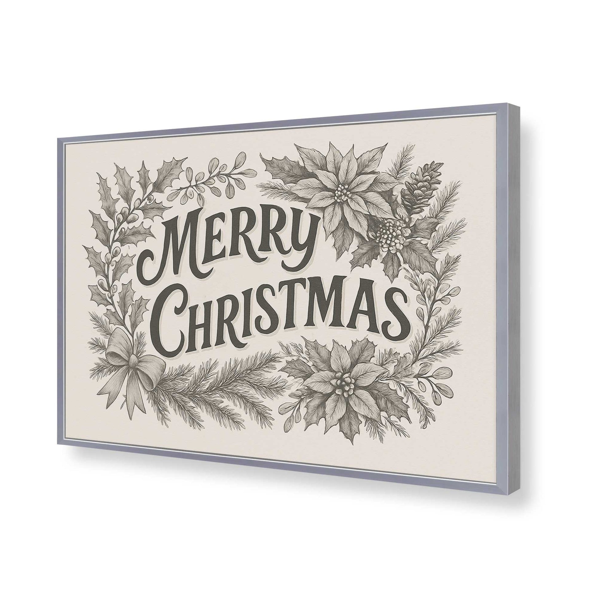 [Color:Polished Chrome], Picture of art in a Polished Chrome frame of the corner