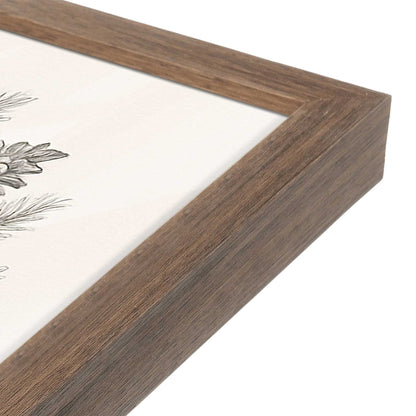 [Color:Walnut], Picture of art in a Walnut frame at an angle
