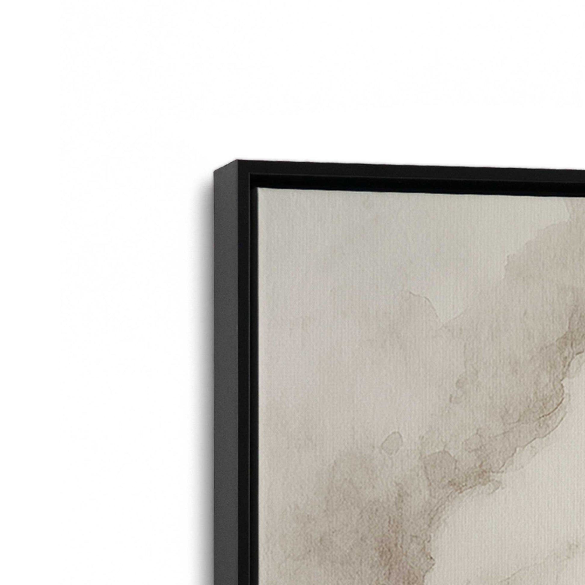 [Color:Satin Black], Picture of art in a Satin Black frame at an angle
