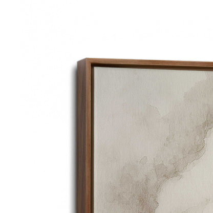 [Color:Walnut], Picture of art in a Walnut frame at an angle