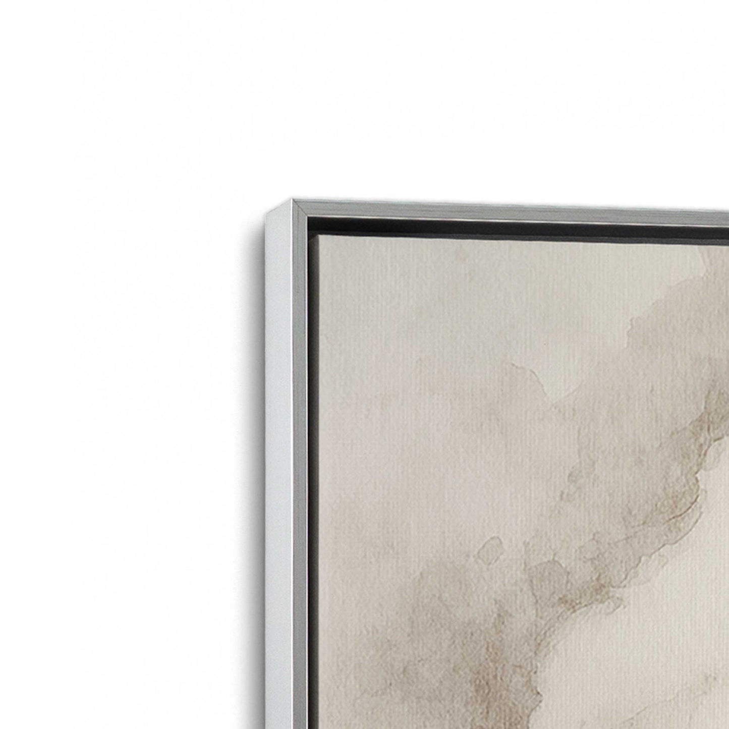 [Color:Polished Chrome], Picture of art in a Polished Chrome frame at an angle