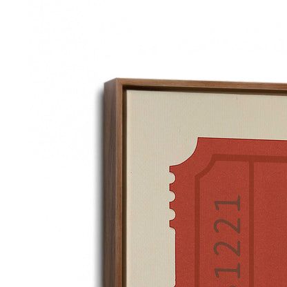 [Color:Walnut], Picture of art in a Walnut frame at an angle