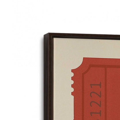 [Color:Espresso], Picture of art in a Espresso frame at an angle