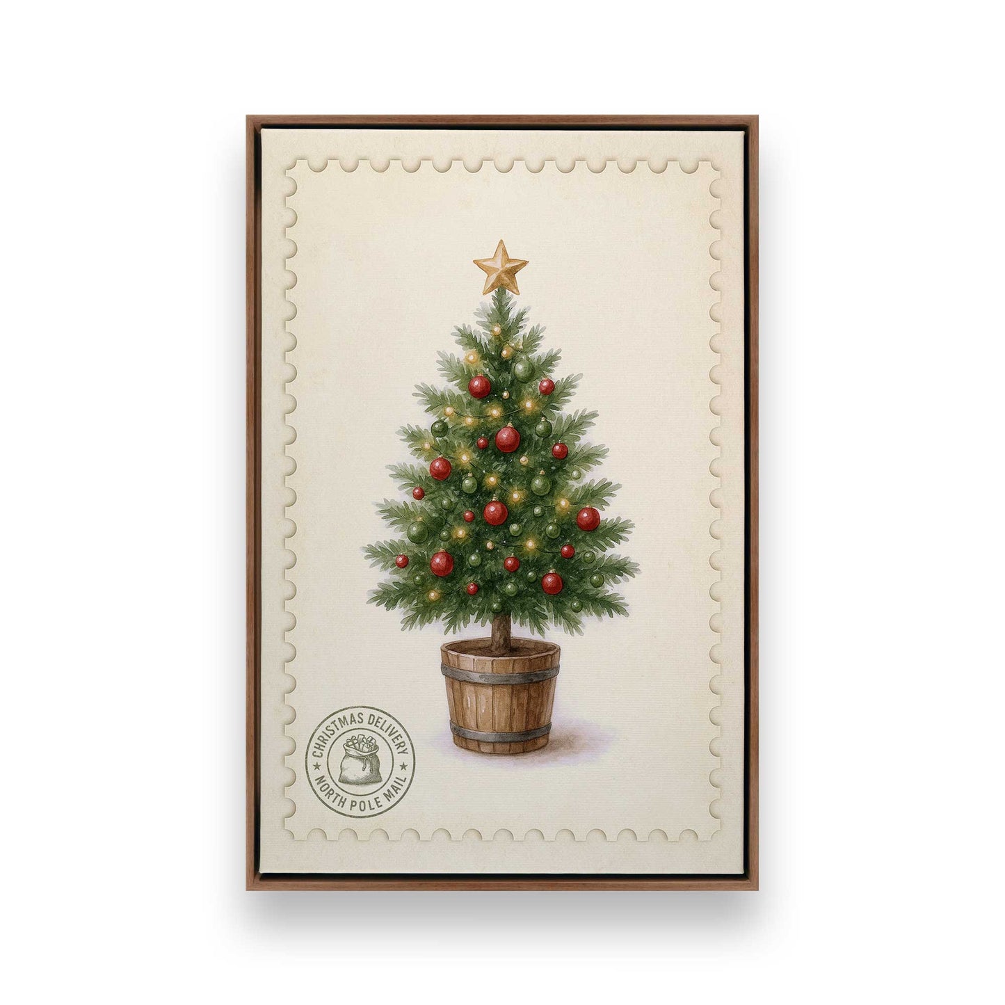 [Color:Walnut], Picture of art in a Walnut frame