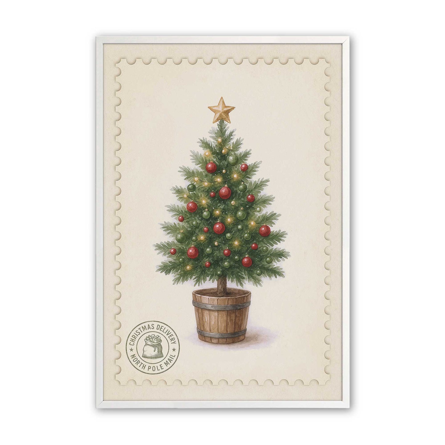 [Color:Opaque White], Picture of art in a Opaque White frame