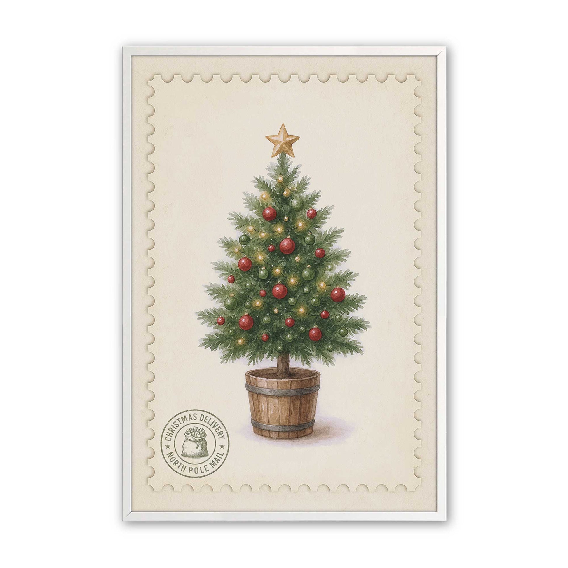 [Color:Opaque White], Picture of art in a Opaque White frame