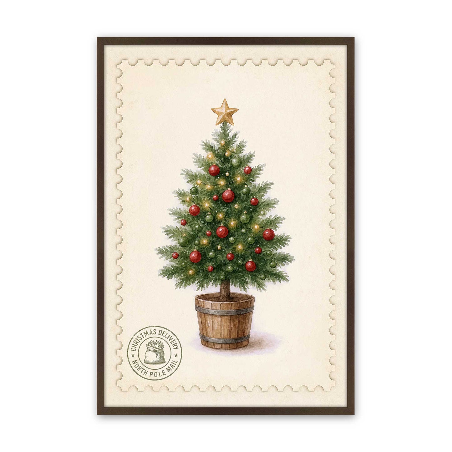 [Color:Belvinder Brown], Picture of art in a Belvinder Brown frame