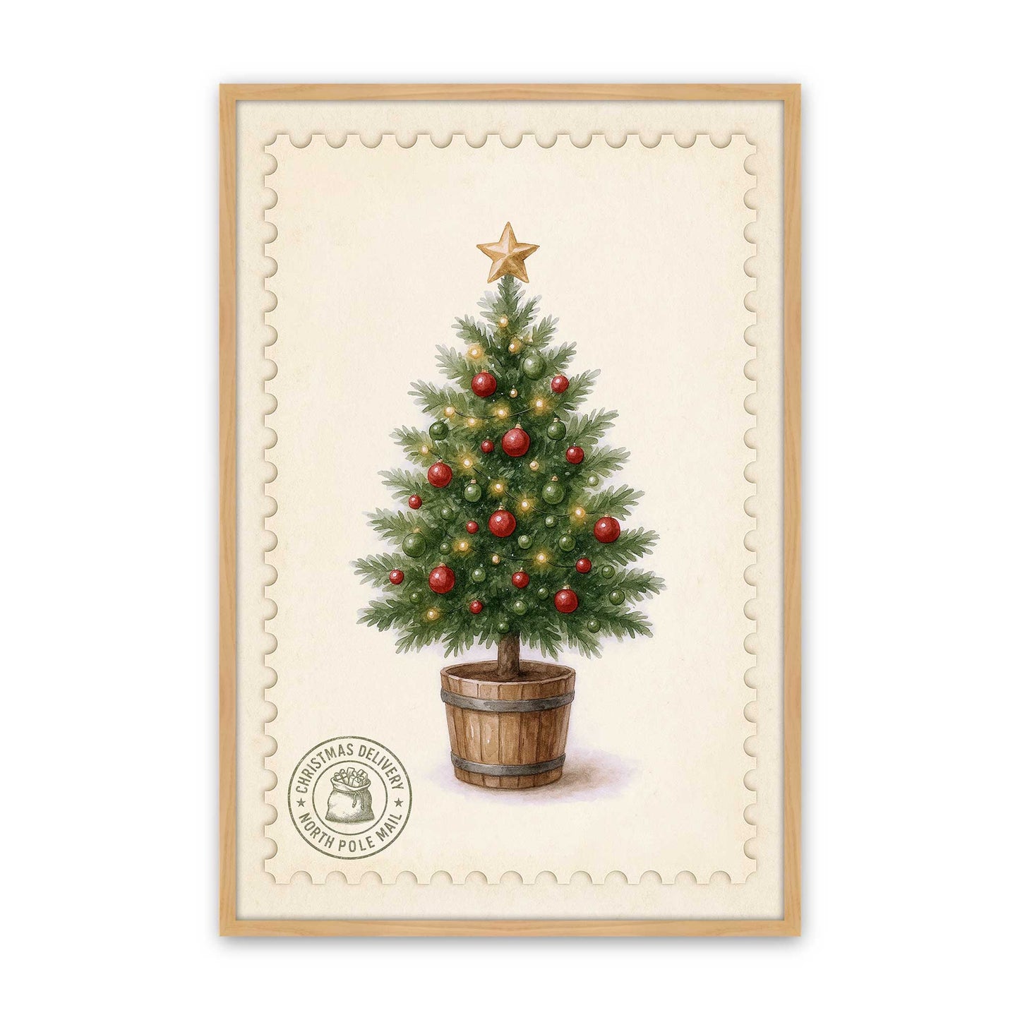 [Color:American Maple], Picture of art in a American Maple frame