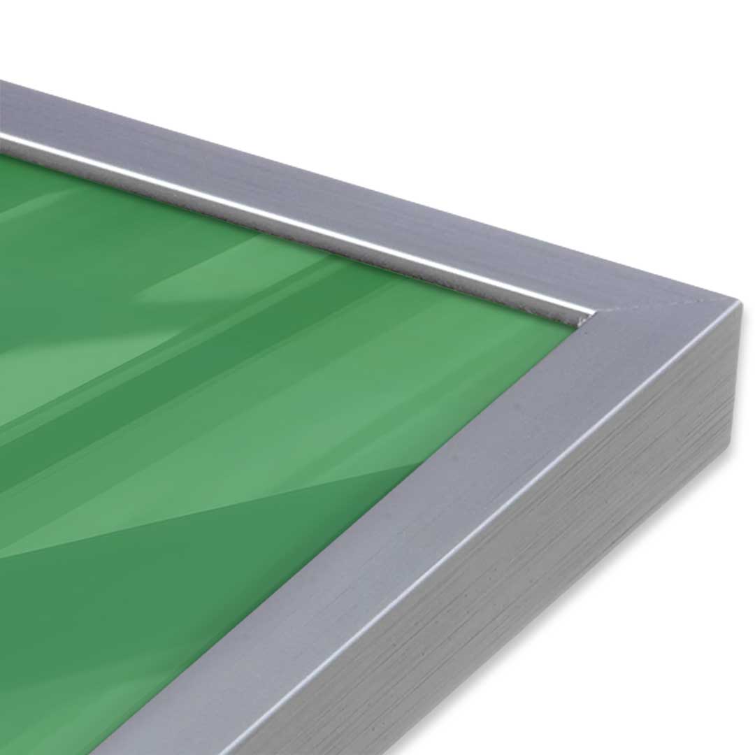 [Color:Polished Chrome], Picture of art in a Polished Chrome frame at an angle