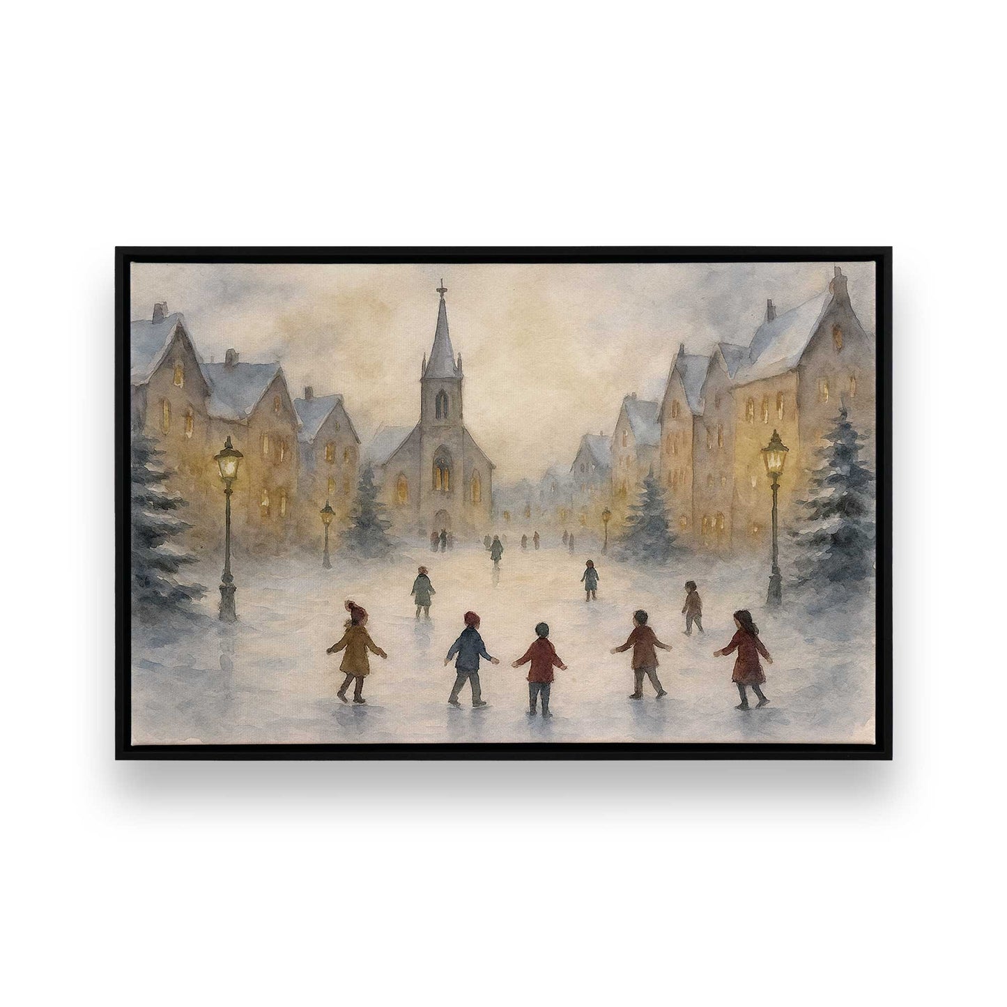 [Color:Satin Black], Picture of art in a Satin Black frame