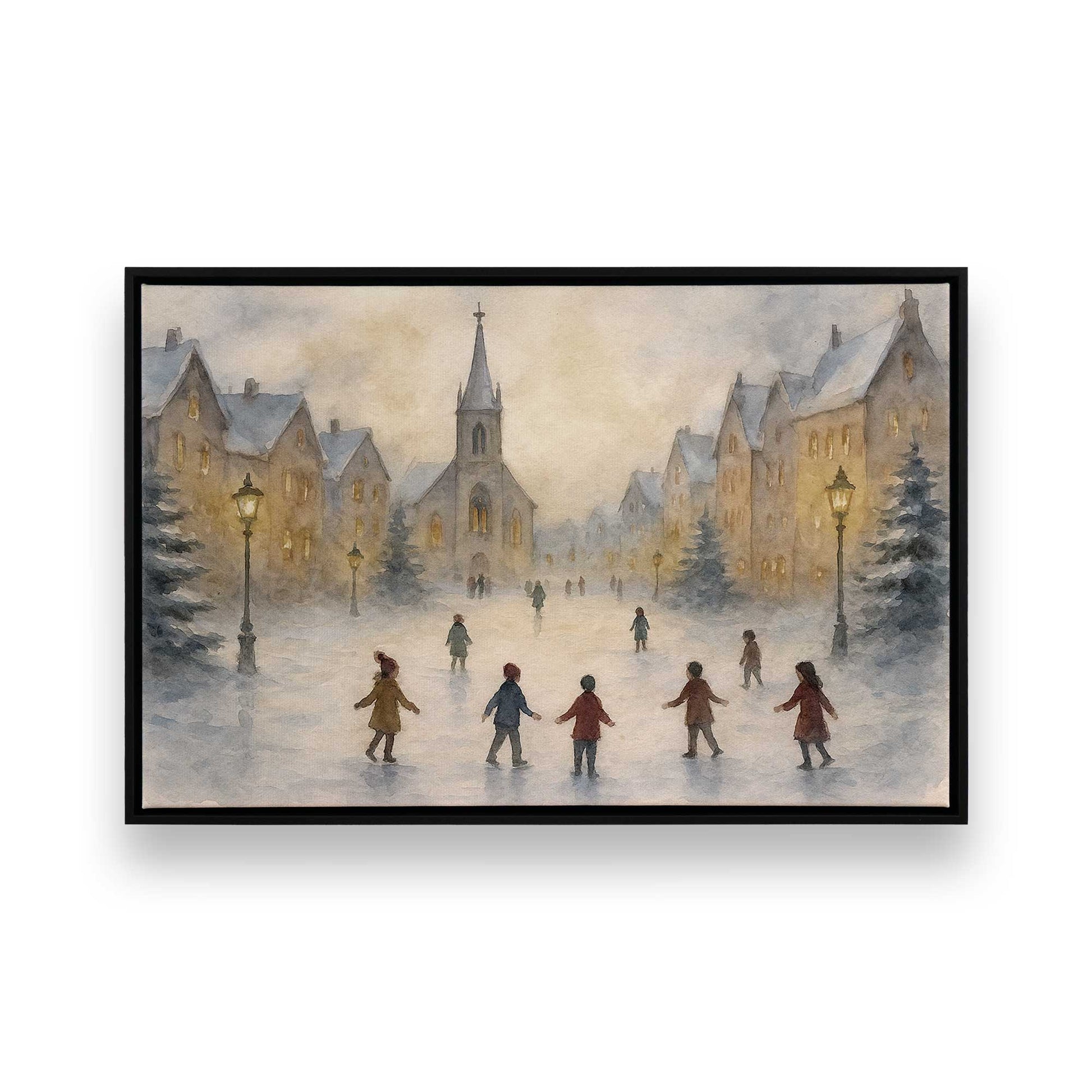 [Color:Satin Black], Picture of art in a Satin Black frame