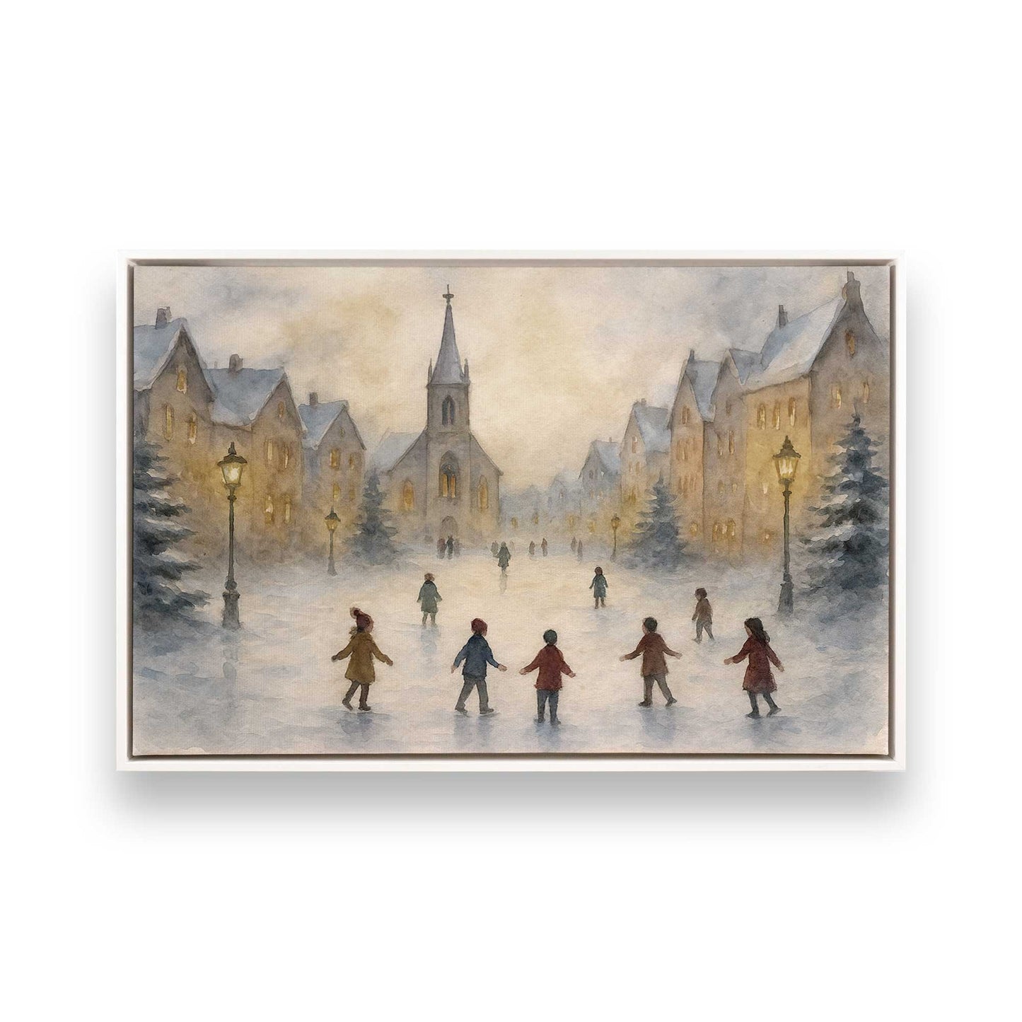 [Color:Opaque White], Picture of art in a White frame