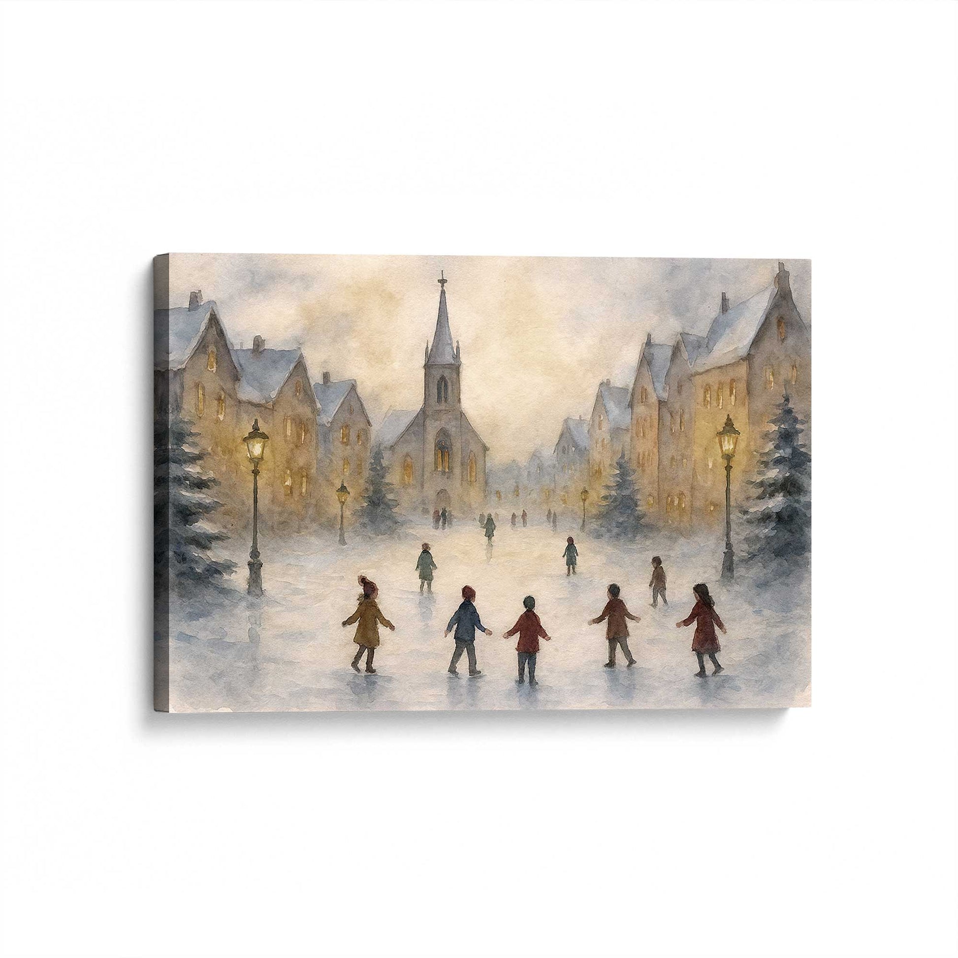 [Color:Stretched Canvas], Picture of art at an angle