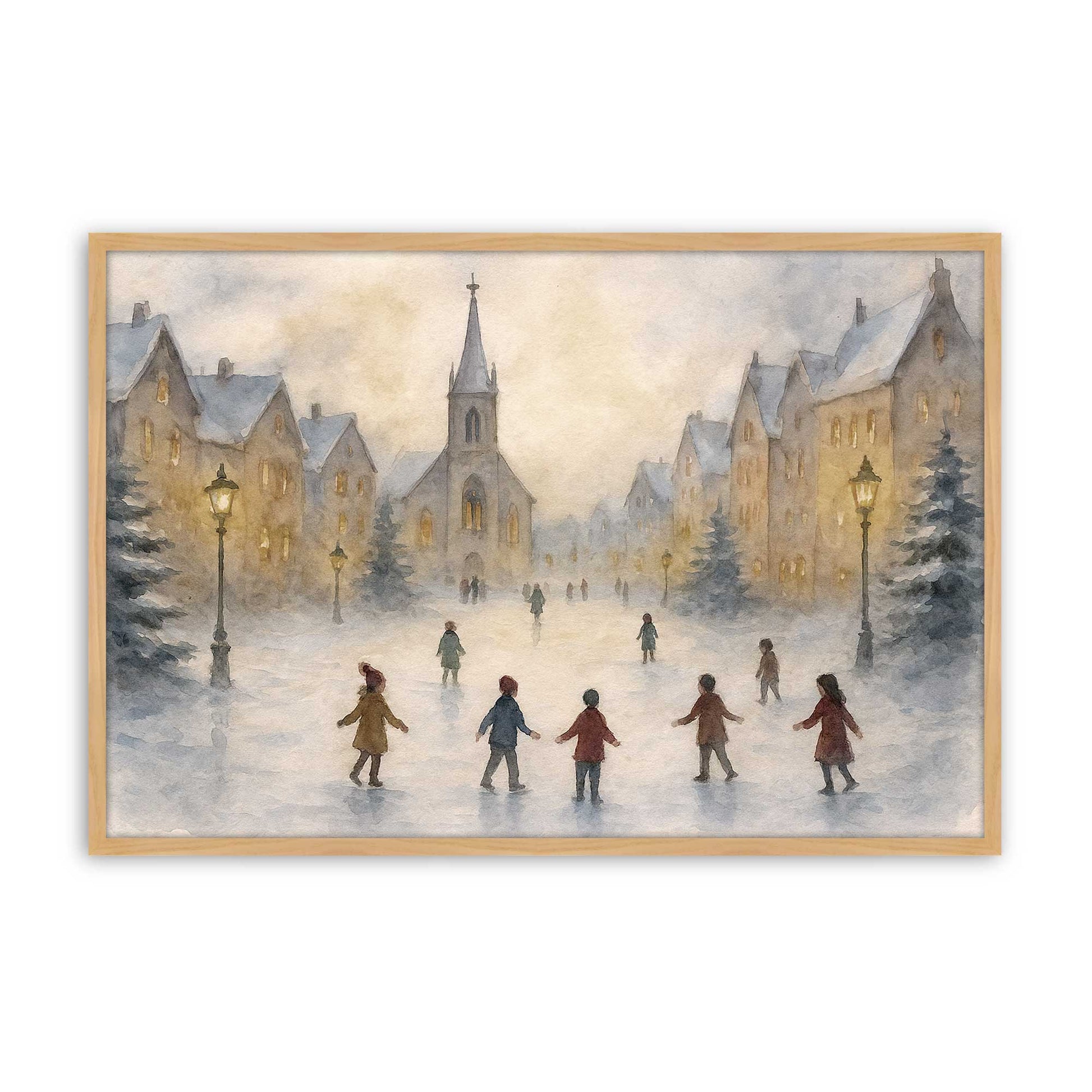 [Color:American Maple], Picture of art in a American Maple frame