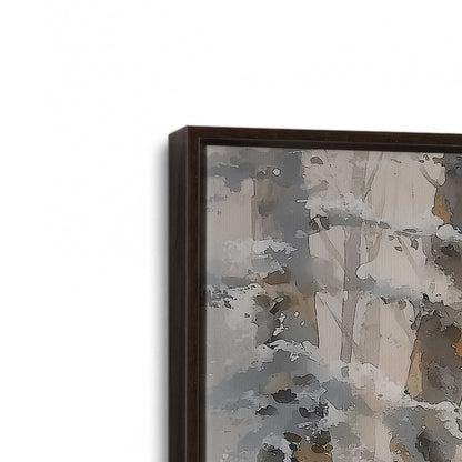 [Color:Espresso], Picture of art in a Espresso frame at an angle