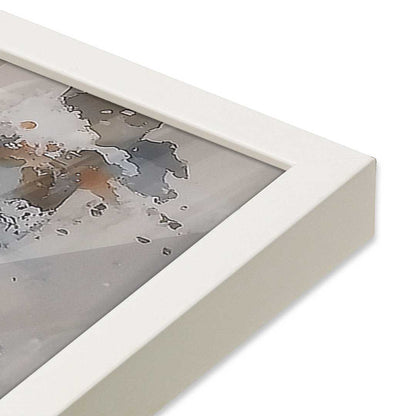 [Color:Opaque White], Picture of art in a Opaque White frame at an angle