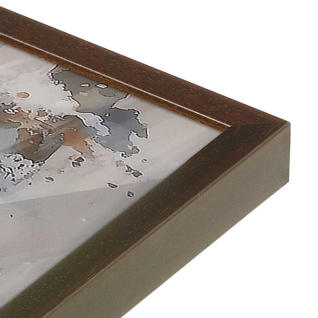 [Color:Belvinder Brown], Picture of art in a Belvinder Brown frame at an angle