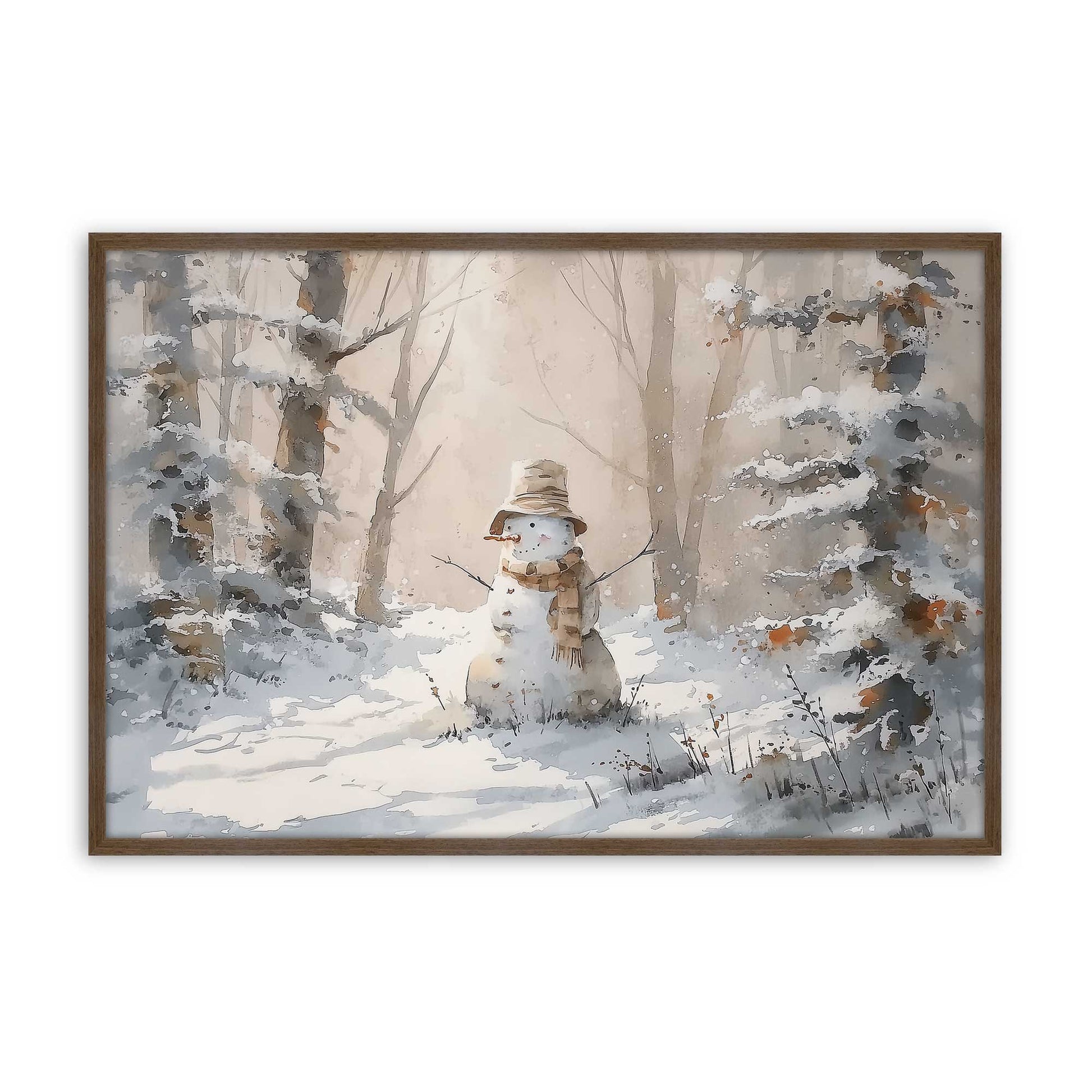 [Color:Walnut], Picture of art in a Walnut frame