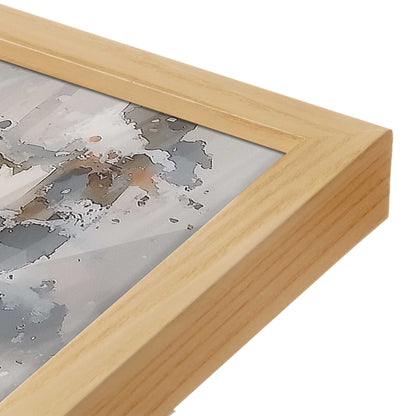 [Color:American Maple], Picture of art in a American Maple frame at an angle
